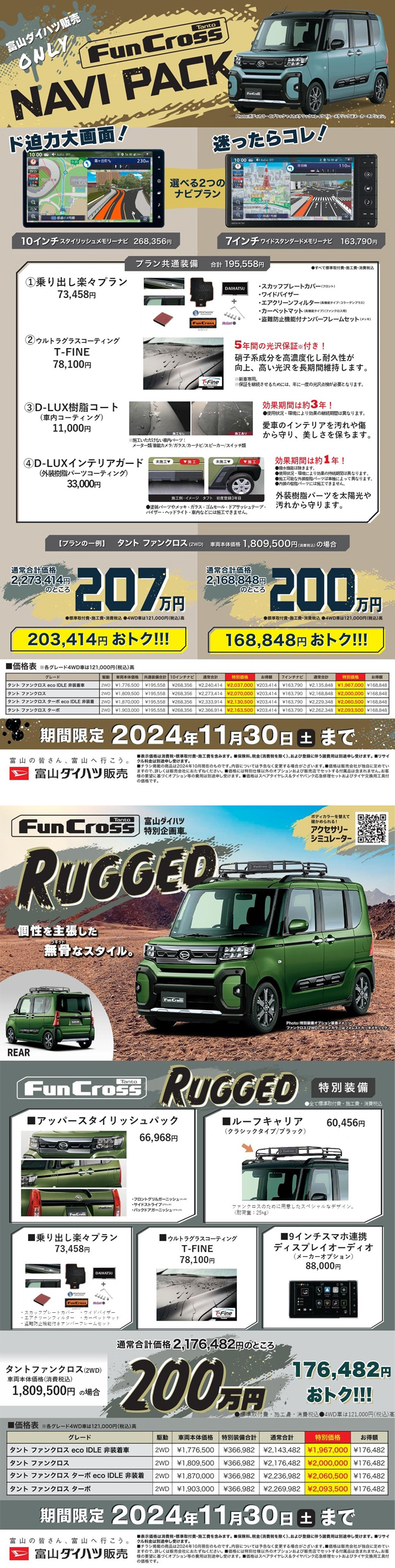 タントファンクロス特別限定車