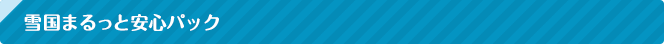 雪国まるっと安心パック